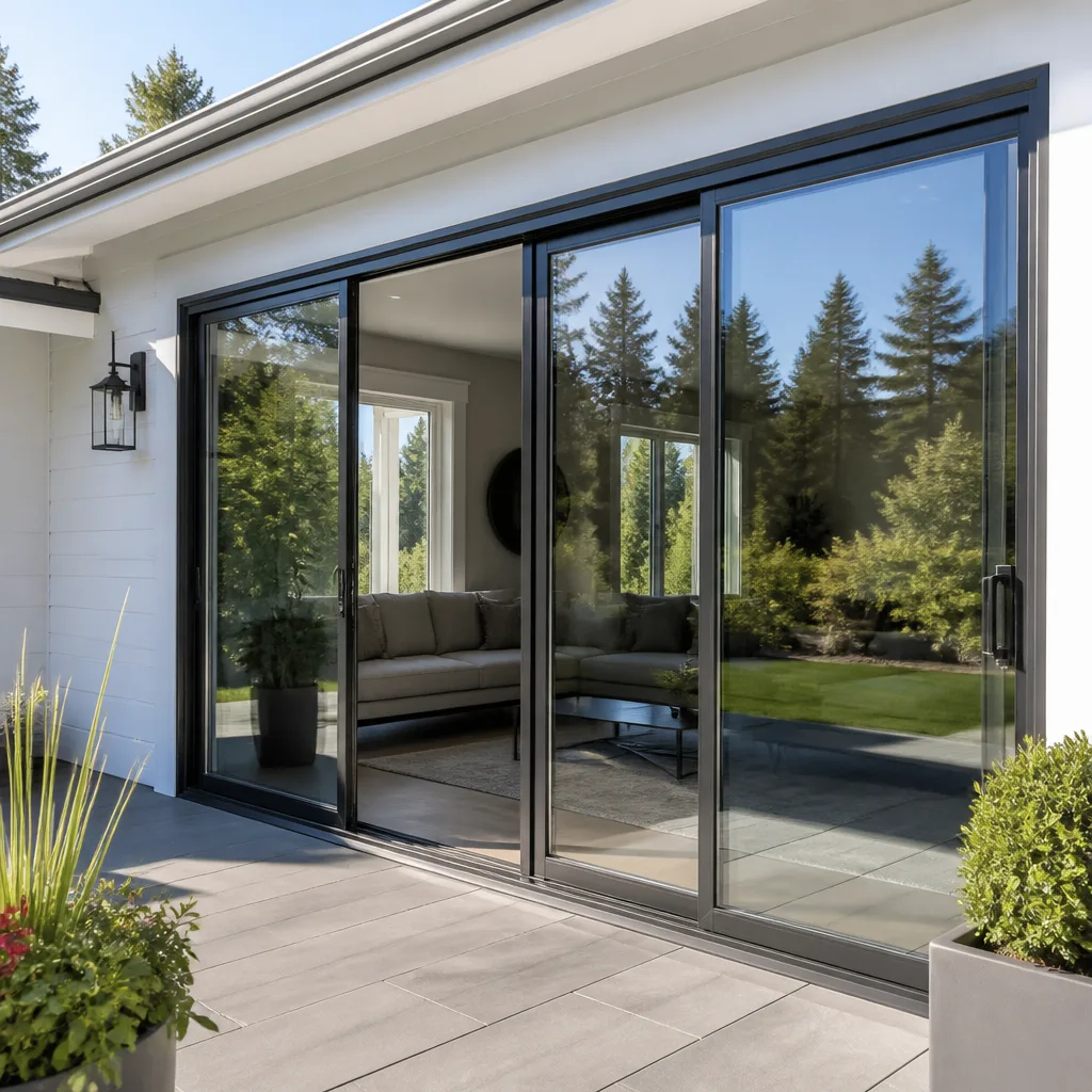 Sliding glass doors